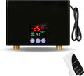 Tankless Electric Water Heater 110V 3000W Under Sink On Demand Instant Hot Water Heater for Kitchen Bathroom Washing (Black)