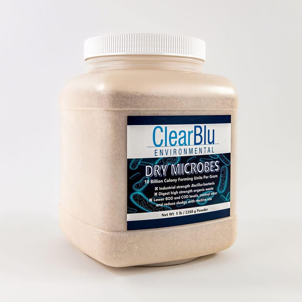 5 Lb Dry Microbes 10 Billion CFU for Septic Systems, Grease Traps, and Ponds I439064