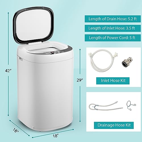 Giantex Portable Washing Machine 7.7lbs Capacity Compact Washer with Drain Pump Z521