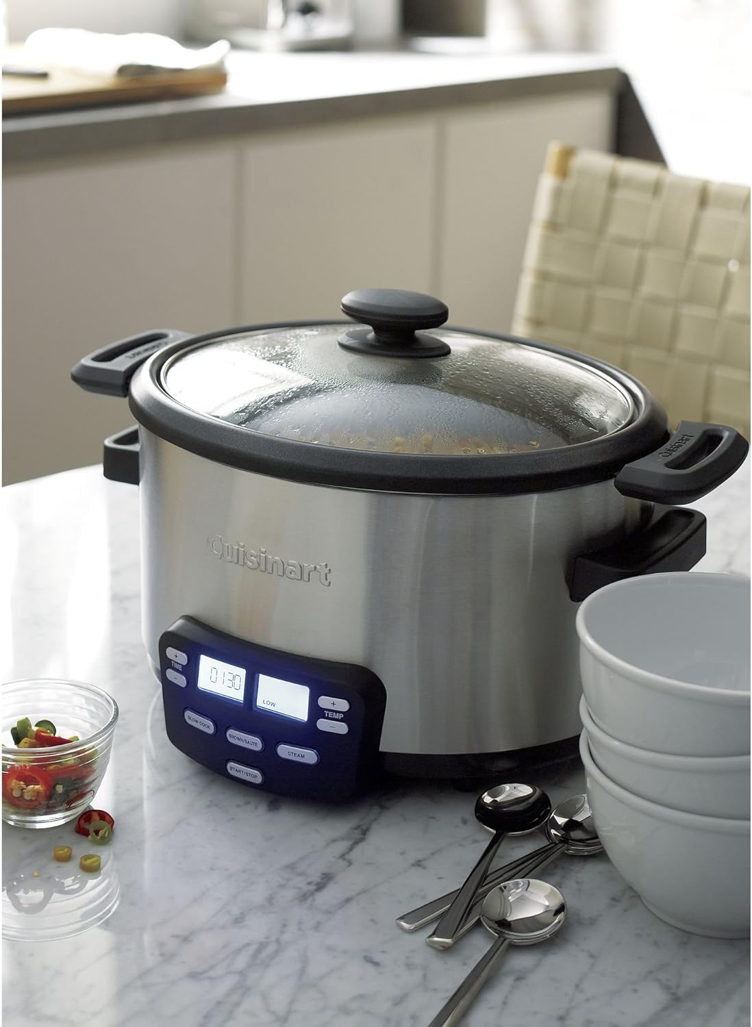 Cuisinart MSC-400 3-in-1 Cook Central 4-Quart Multi-Cooker, Silver A3031