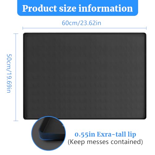 Washer Dryer Top Protector Mat Anti-Slip Silicone Waterproof Cover Pad E65070