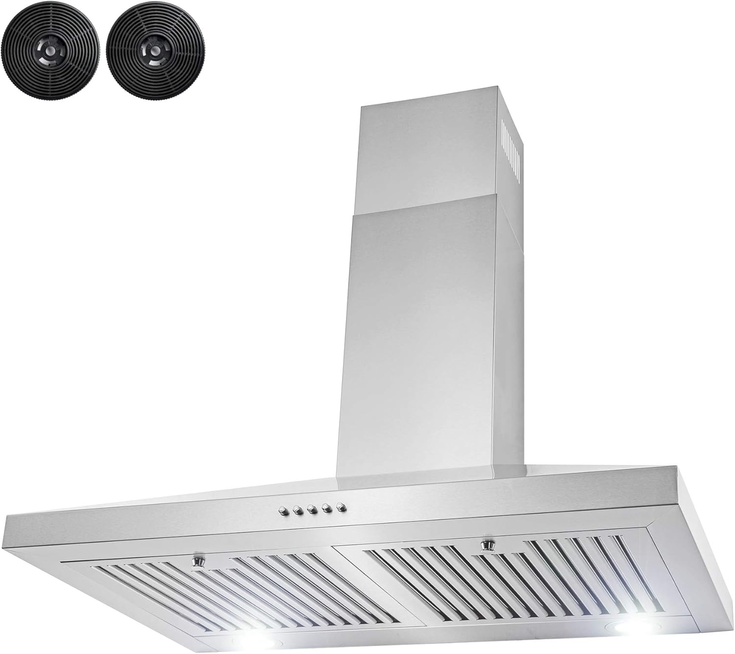 AKDY 30" Wall Mount Range Hood Stainless Steel with LED Lighting C9197