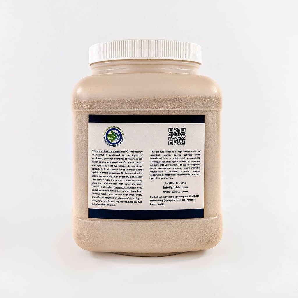 5 Lb Dry Microbes 10 Billion CFU for Septic Systems, Grease Traps, and Ponds I439064