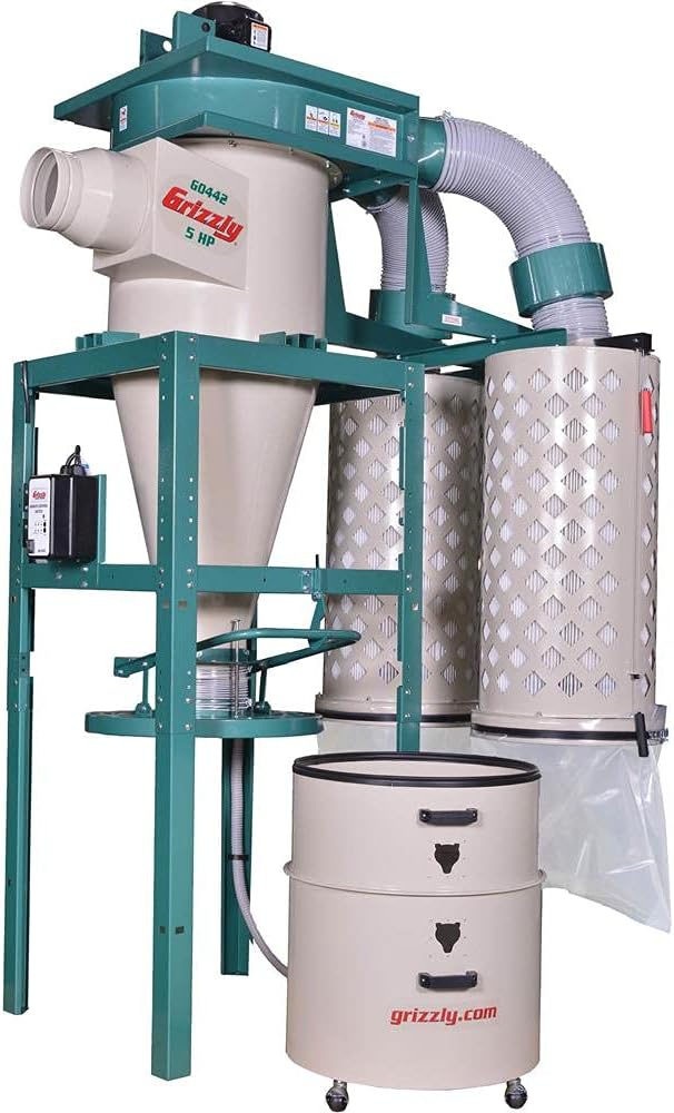Grizzly Industrial G0442 5 HP Cyclone Dust Collector U2849