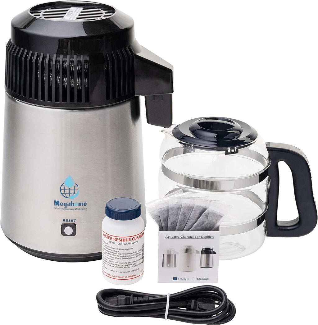 MH943SBS Megahome Heavy Duty Distiller, Glass Collection H446051