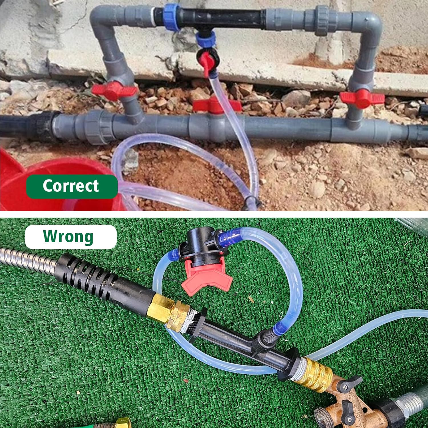 Venturi Fertilizer Injector Kit 1 inch NPT for Garden Drip Irrigation R40496
