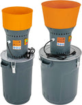 Electric Grain Mill Grinder Corn Wheat High Working Efficiency 5-Filter Modes Large Capacity Heat-Sink Design Carrying Handle Three Buckles Wrench For Grinding Dry Kernels Rice Sorghum Soybeans