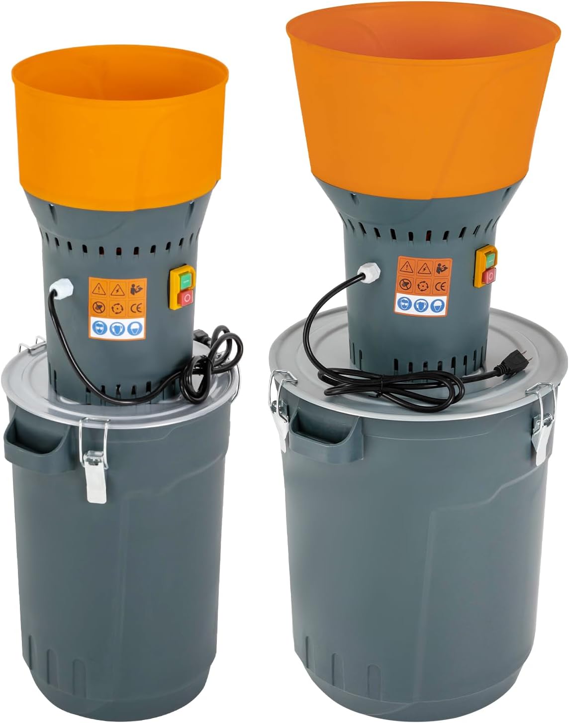 Electric Grain Mill Grinder Corn Wheat High Working Efficiency 5-Filter Modes Large Capacity Heat-Sink Design Carrying Handle Three Buckles Wrench For Grinding Dry Kernels Rice Sorghum Soybeans