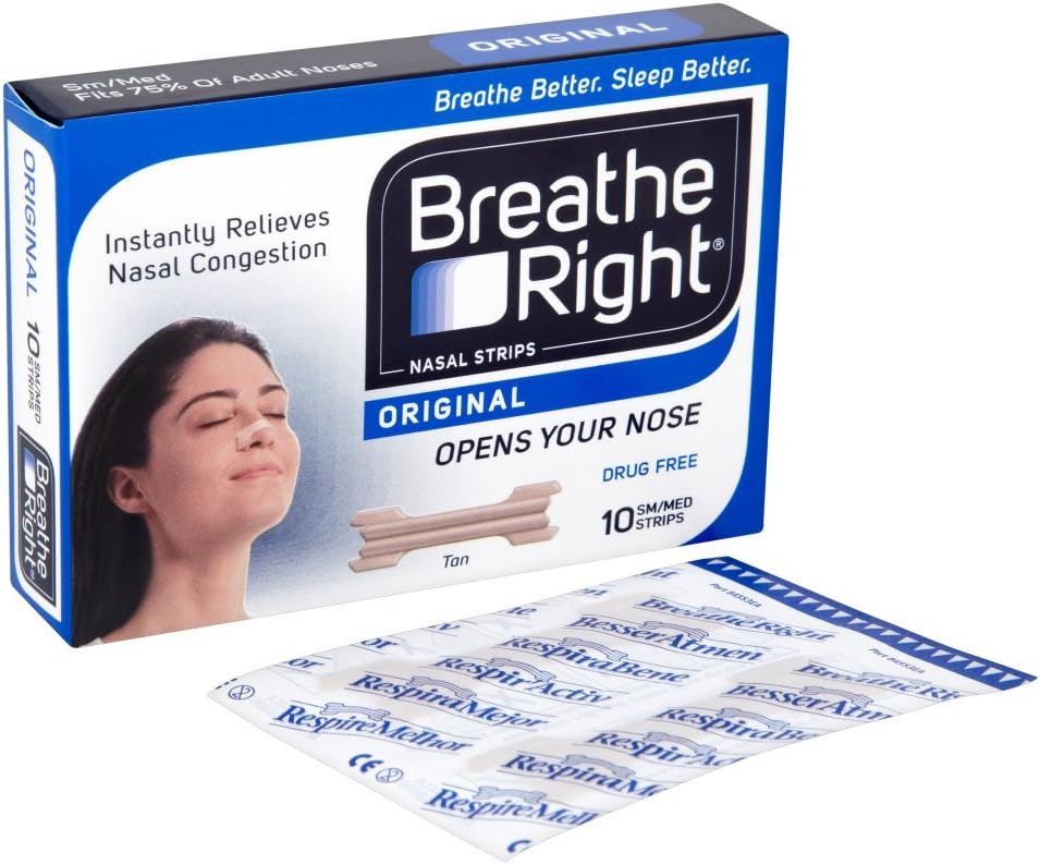 Breathe Right Nasal Strips Natural Regular 10 Count R409868