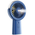 Otlonpe Misting Fan Portable Fan with Mist, 4000mAh Rechargeable Handheld Fan Battery Operated Power Bank, Water Spray Mister Hand Held Fan, Desk Hand 2-IN-1, 3 Speeds for Travel Home Office Outdoors