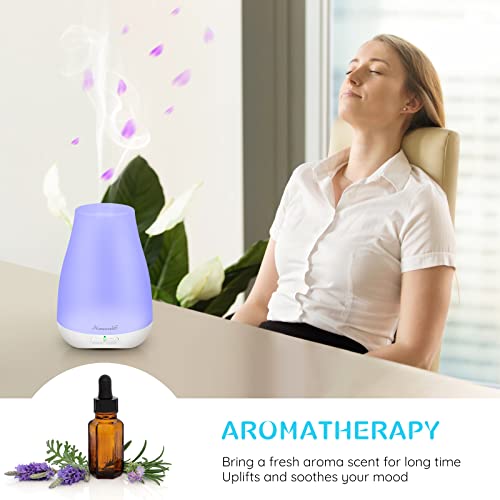 Homeweeks Essential Oil Diffuser with Adjustable Mist Mode X67483