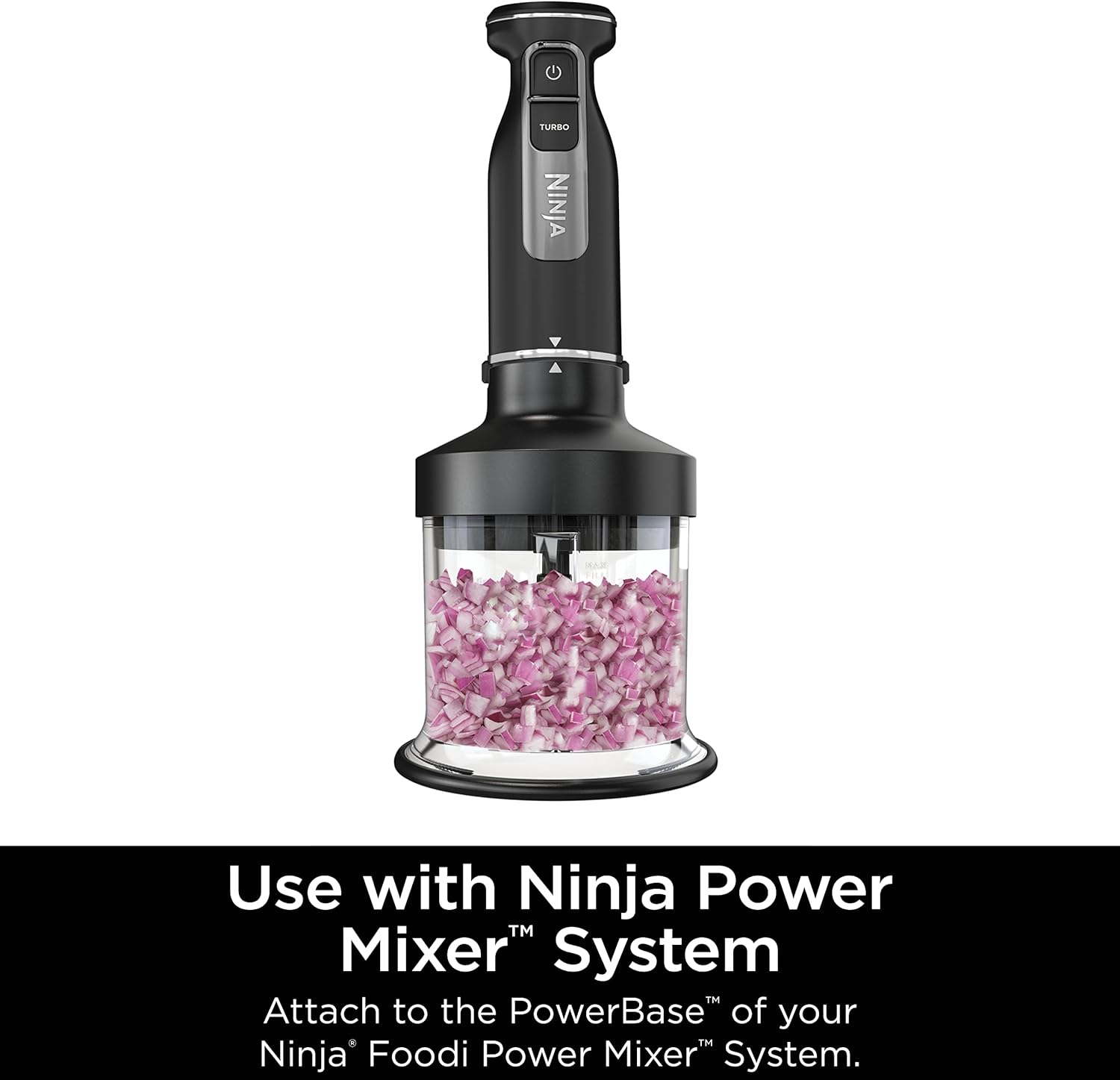 Ninja Foodi Power Chopper 3-Cup Food Processor Bowl for Ninja Power Mixer System, Black D24776