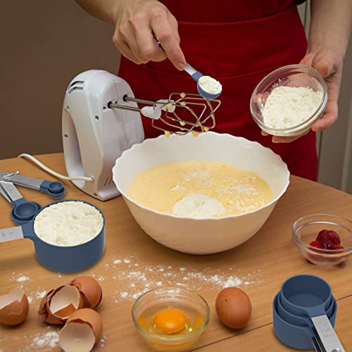 TILUCK Measuring Cups & Spoons Set, Stackable with Stainless Steel Handle A919313