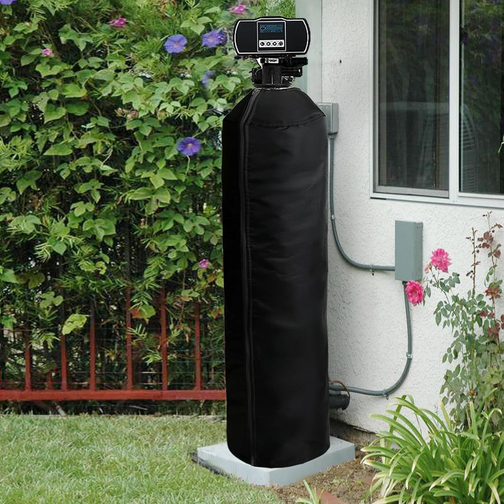 Outdoor Insulated Water Softener Tank Cover 13x54, Black J880206