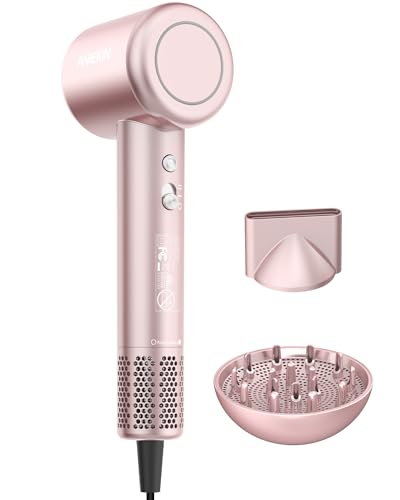ANIEKIN Hair Blow Dryer, 110, 000 RPM Fast Drying Ionic Blow Dryer, Thermo Control and Quiet Blow Dryer with Diffuser Magnetic for Home and Travel Use