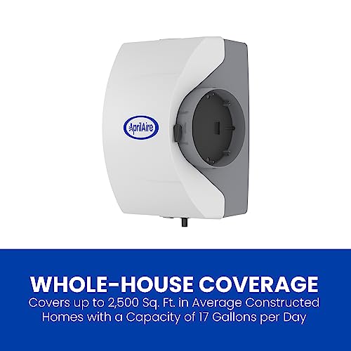 AprilAire 400 Whole-House Humidifier, Automatic Water Saver, White T441829