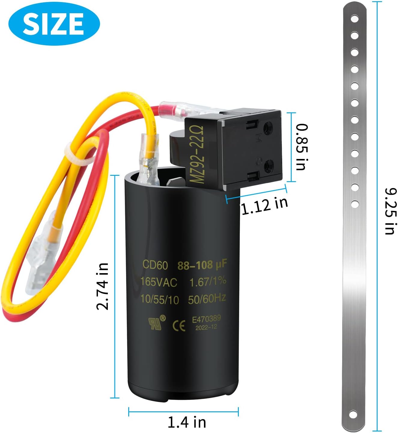 Hard Start Kit for Air Conditioner, Compatible with Coleman AC E917