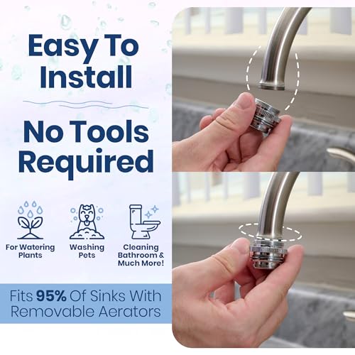 Kitchen Sink Hose Attachment for Faucet, Indoor Watering & Cleaning S90833