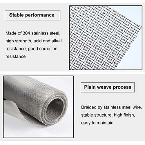 304 Stainless Steel Woven Wire 30 Mesh Fine Screen Filter C9878