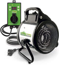 PAL 2.0/USDT Palma Greenhouse Heater with Thermostat - Fast Heating, Grow Tent Heater, Greenhouse Fan, Outdoor Heater & Electric Garage Warmer - 11”x 8”x12.5" - 110v Heater -2 Years Warranty