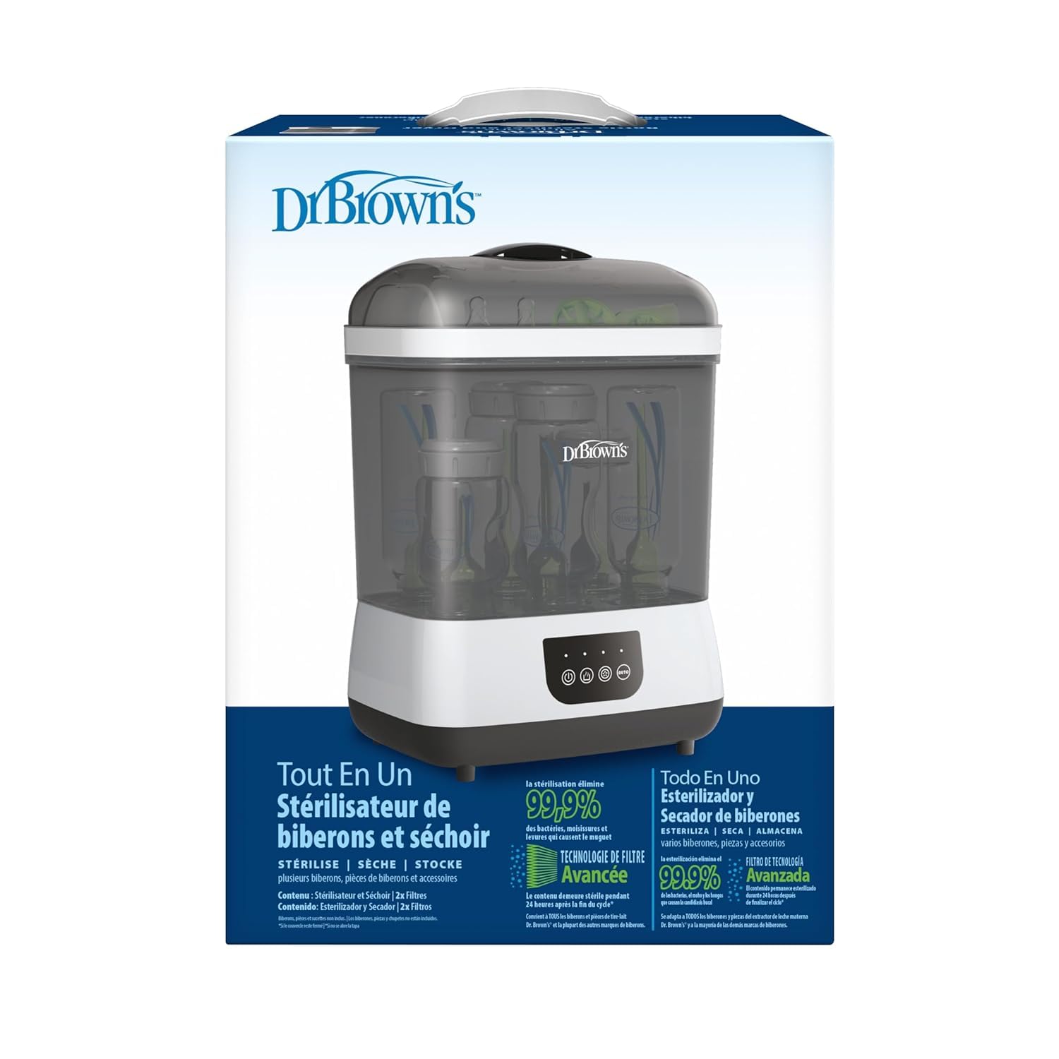 Dr. Brown's All-in-One Sterilizer and Dryer for Baby Bottles & Parts Y12428