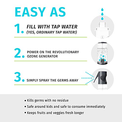 Homedics Ozone Clean 3-in-1 Multipurpose Cleaner, Sanitizer and Deodorizer X666