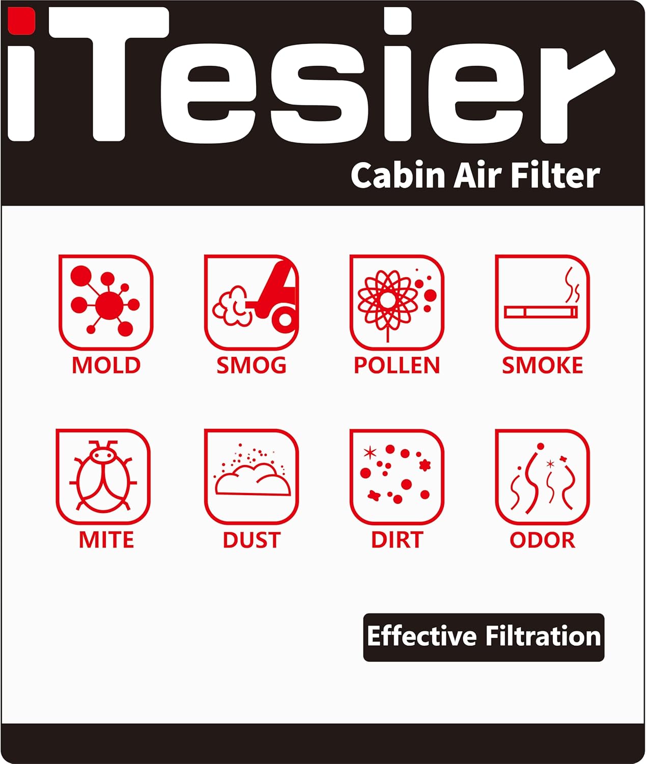 Cabin Air Filter for Nissan Rogue, Altima, Kicks, Pathfinder, Sentra, Versa & Infiniti QX60 G591