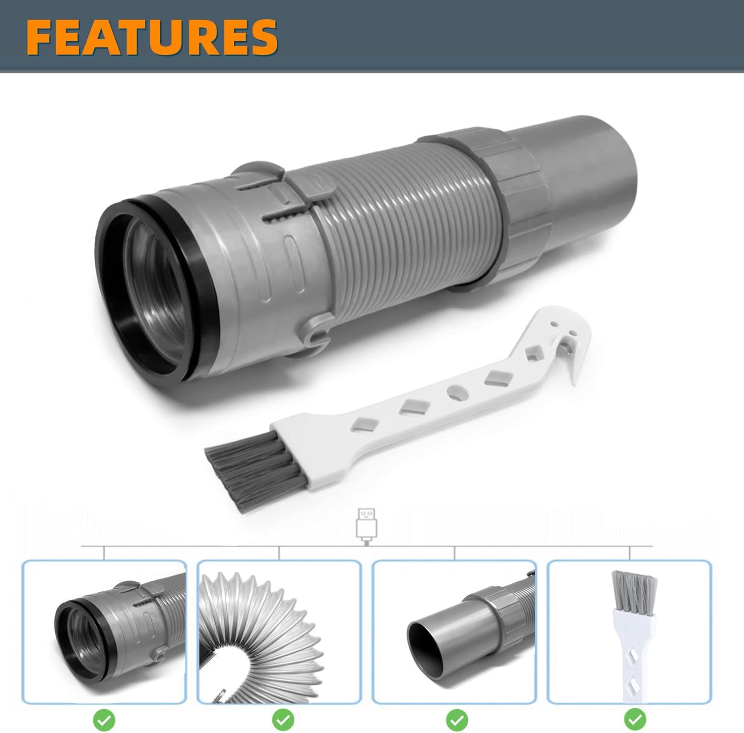Shark Navigator Floor Nozzle Hose and Replacement Belts Bundle H759