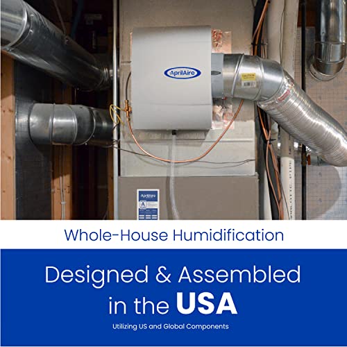 AprilAire 400 Whole-House Humidifier, Automatic Water Saver, White T441829