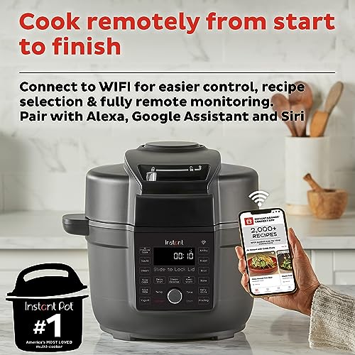 Instant Plastic Duo Crisp Ultimate Lid 13 In 1 Programmable Pressure Cooker S573986