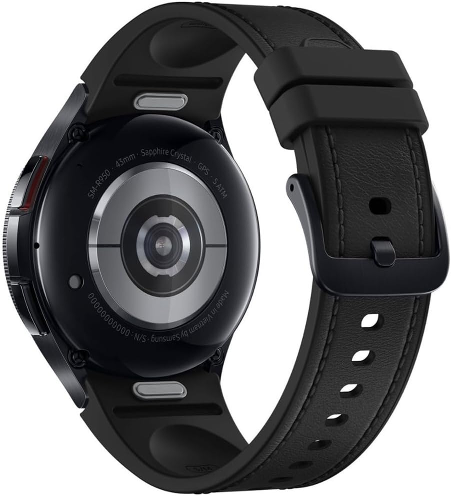 SAMSUNG Galaxy Watch 6 Classic 43mm Stainless-Steel Smartwatch, Bluetooth – Black M852873