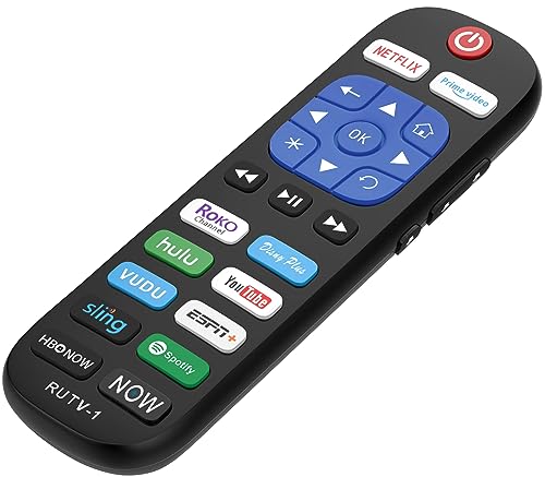 Backlit Roku Remote Replacement for Roku Players and Roku TV, for Roku 1 2 3 4, Express/+, Premiere/+, Ultra + with TV Control, for TCL/Hisense/Onn/Roku TV Series(Not for Roku Stick)