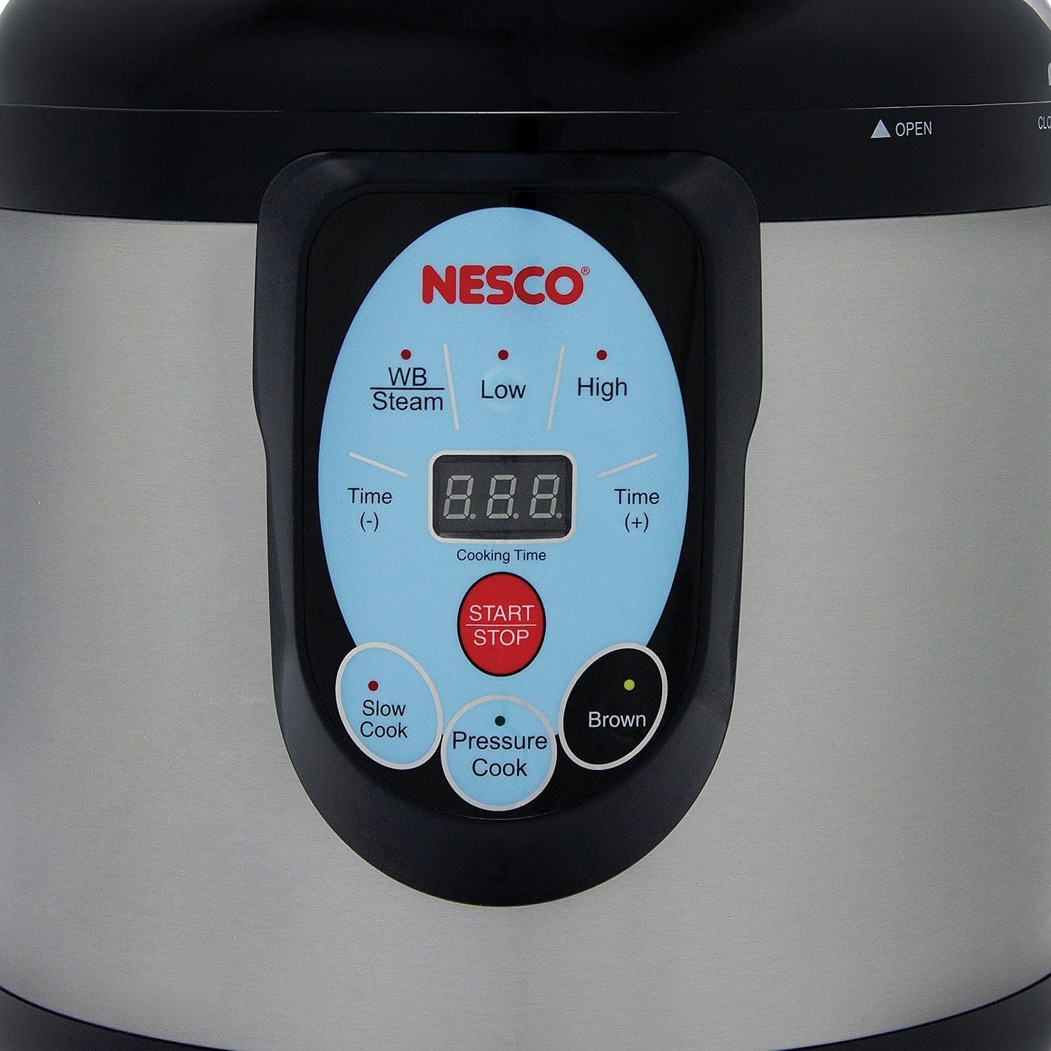 NESCO NPC-9 Smart Electric Pressure Cooker and Canner, 9.5 Quart, Stainless Steel Y9240