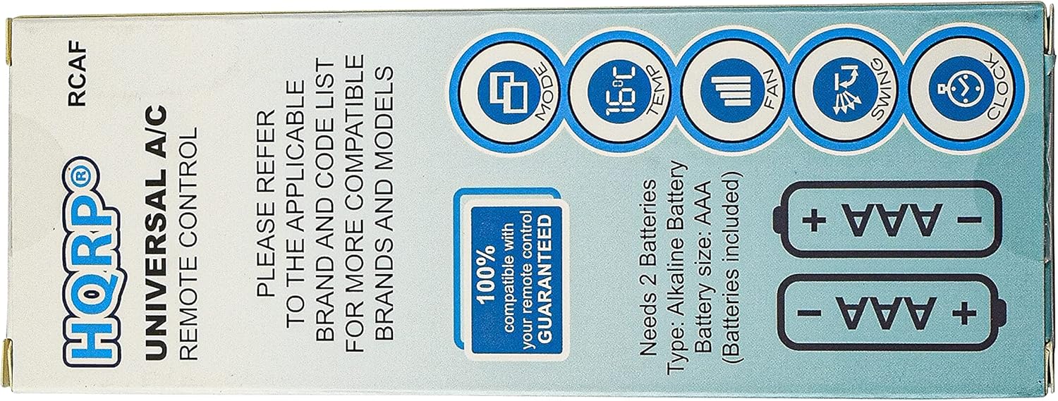 HQRP Universal Remote Control for Fedders Air Conditioner U6787