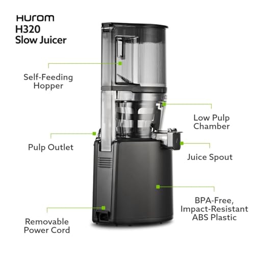 Hurom H320 Slow Juicer Cold Press Masticating Juicer V8909