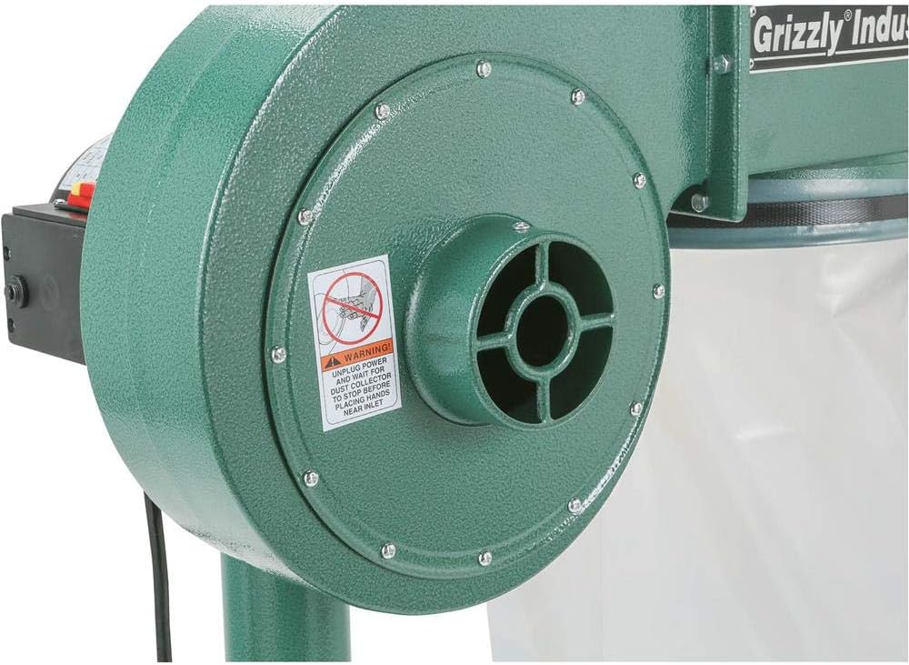 Grizzly G8027 1 HP Portable Dust Collector C3281