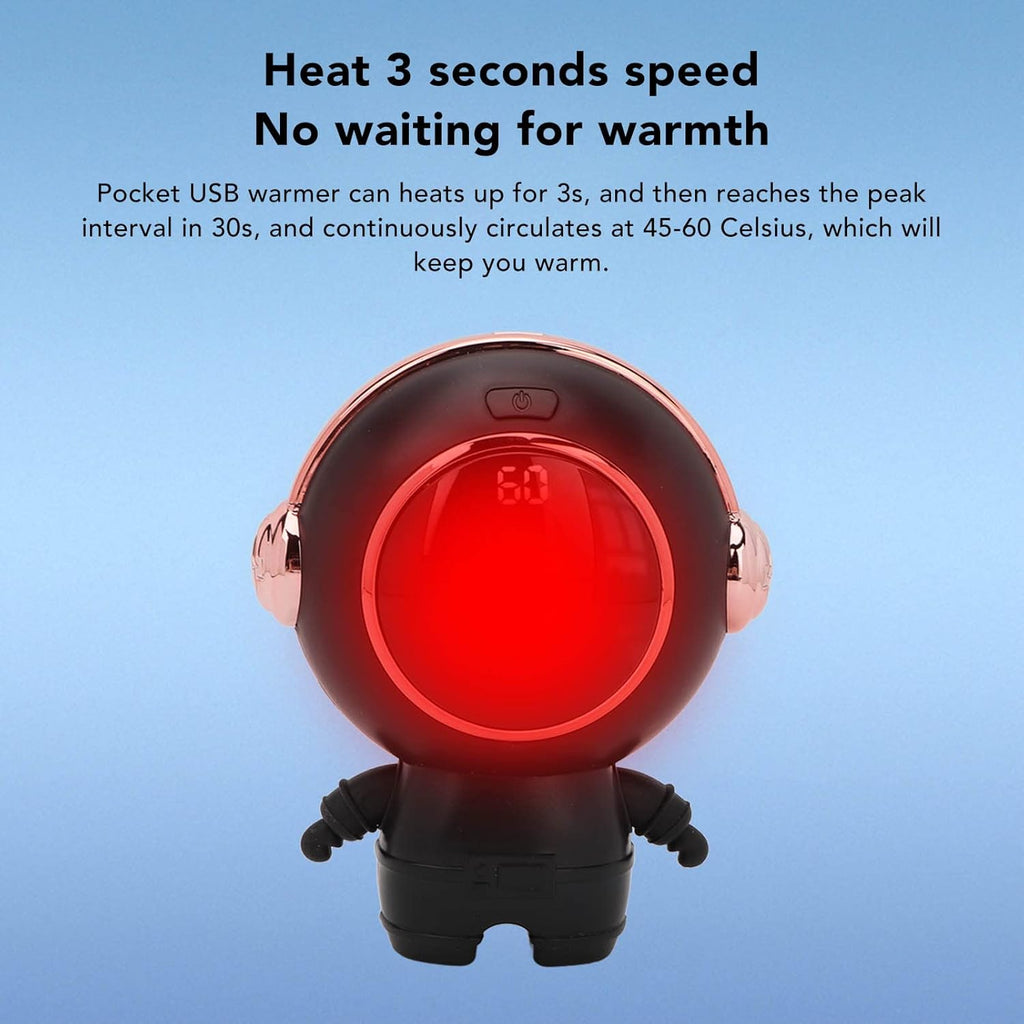 USB Rechargeable Portable Heater for Winter (Black) F3831
