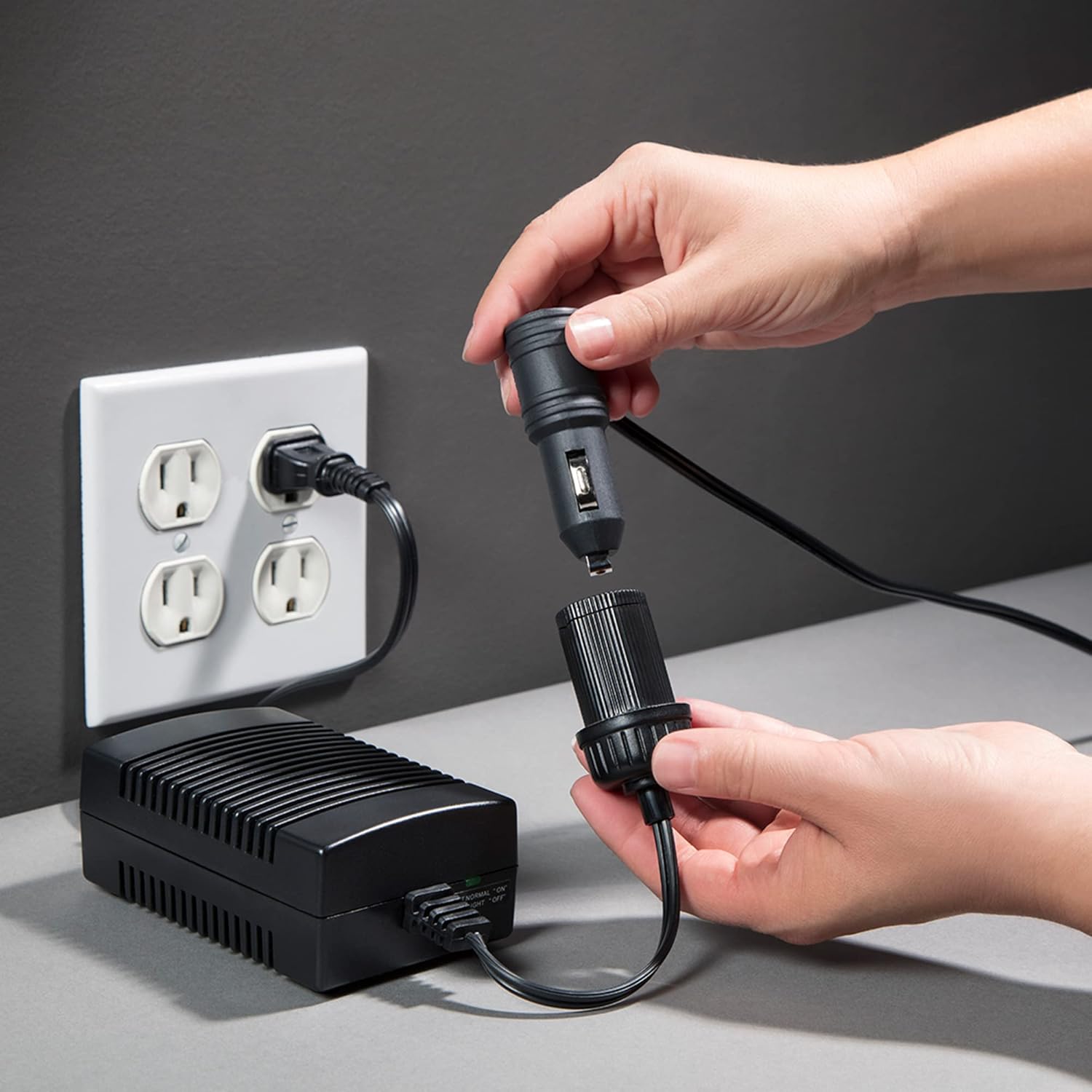Koolatron AC to DC Converter 110V to 12V Power Adapter with Circuit Breaker, 6ft Cord for Car Fridge & Coolers S36182