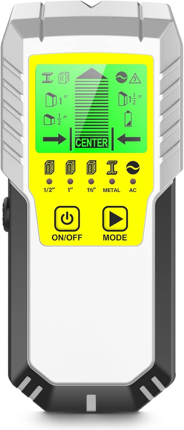 Stud Finder Wall Scanner 5 in 1 with LCD Display for Wood Metal AC Wire Detection Q684707