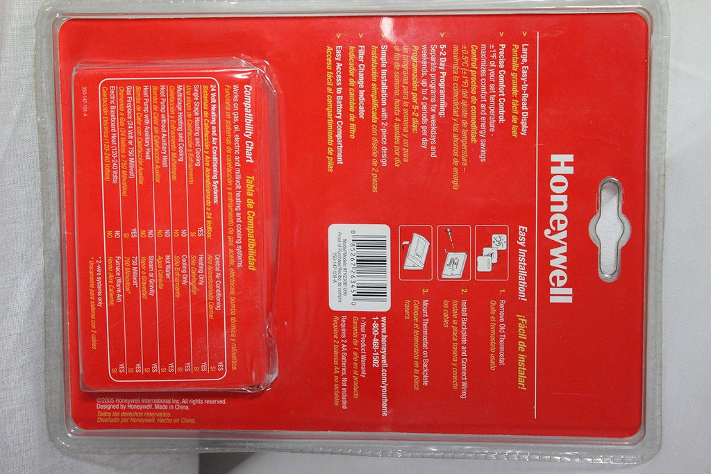 Honeywell RTH230B 5-2 Day Programmable Thermostat Q136916