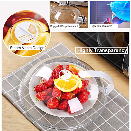 2 Pack Microwave Splatter Cover with Adjustable Steam Vents, Dishwasher Safe R4463