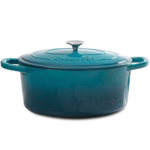 Crock-Pot Artisan Oval Enameled Cast Iron Dutch Oven