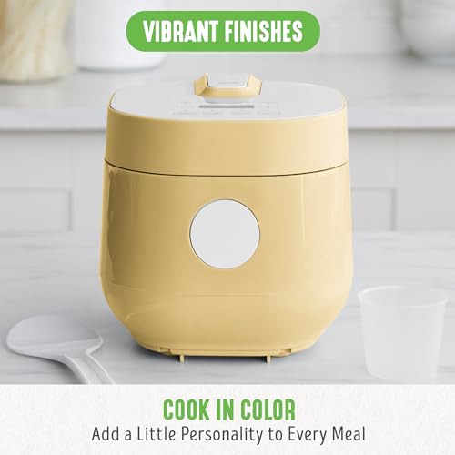 GreenLife PFAS-Free 4-Cup Rice and Grains Cooker, Ceramic Nonstick G296655