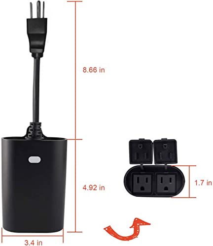Z-Wave Plus On/Off Smart Plug for Lights and Appliances, Works with SmartThings, Wink, Alexa A636362
