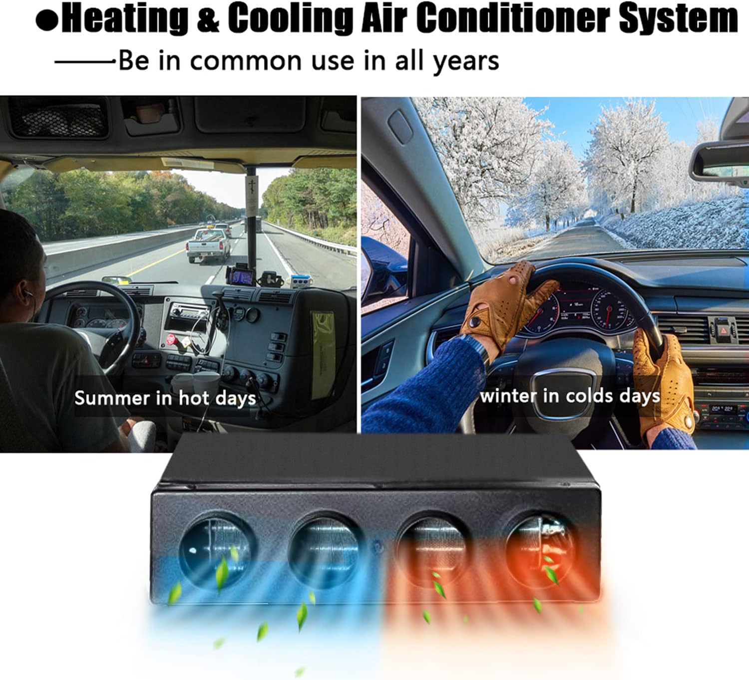 12V/24V DC Under Dash Car Air Conditioner N739