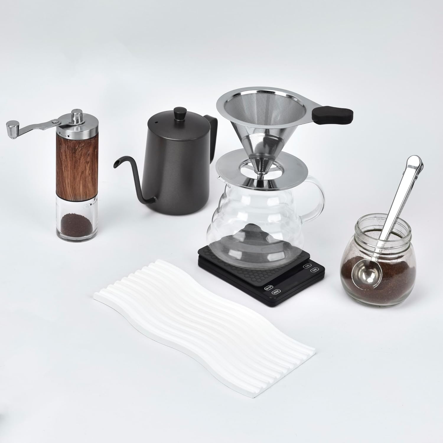 Stainless Steel Pour Over Coffee Dripper for 1-2 Cups N68022