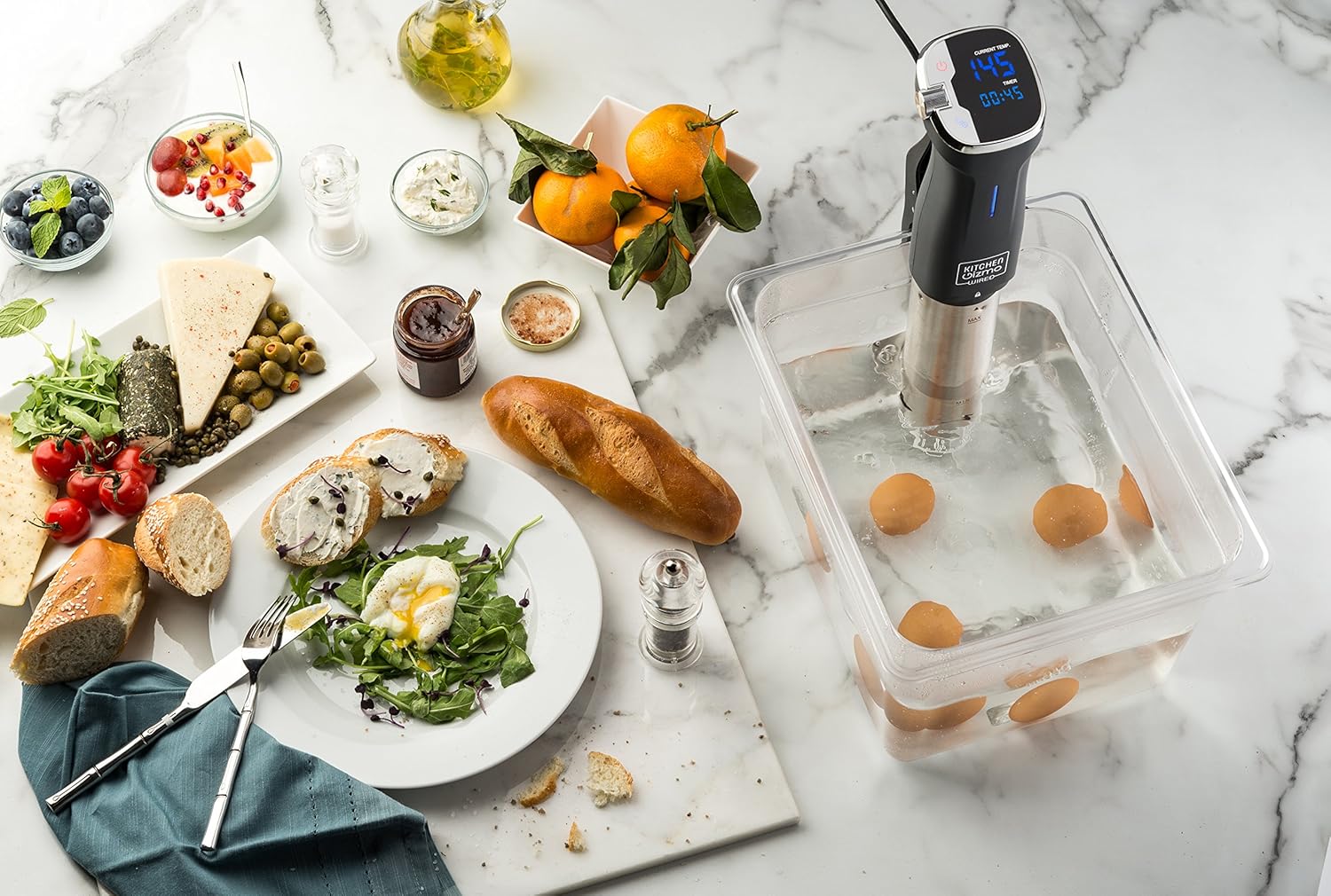 Kitchen Gizmo Sous Vide Immersion Circulator 800W with Touchscreen K459742