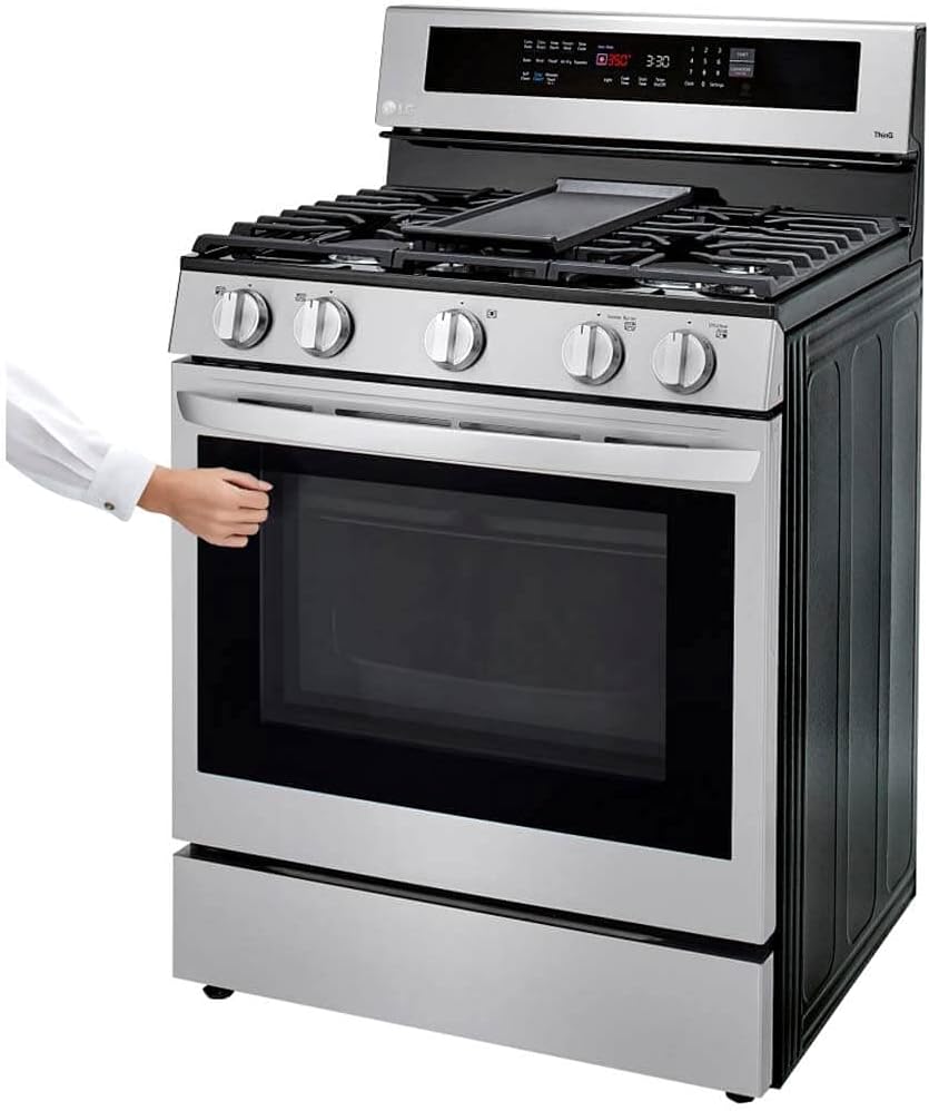 LG LRGL5825F 5.8 Cu. Ft. Stainless Steel Gas Range with Air Fry O920403