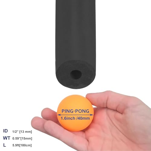 Flexible Pipe Insulation Foam Tube for AC Unit, 5.9ft Length J762763