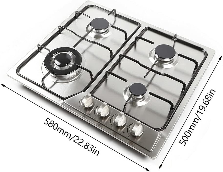 Stainless Steel Gas Cooktop 23 inches 4 Burners R609315